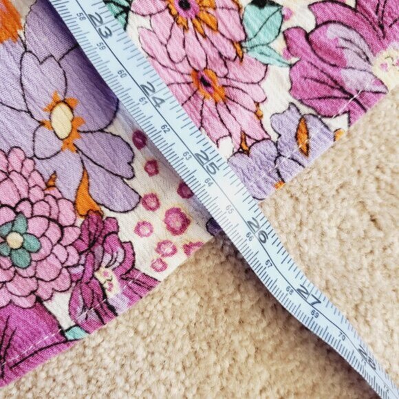 Vintage Orange Fashion Village Floral Coastal Grannycore Retro 90s Shirt L/XL - Picture 5 of 9